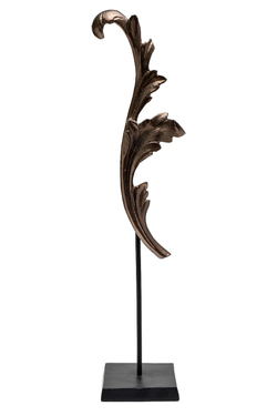 Статуэтка h63.5см Garda Decor Лист винтаж из алюминия 71PN-03209