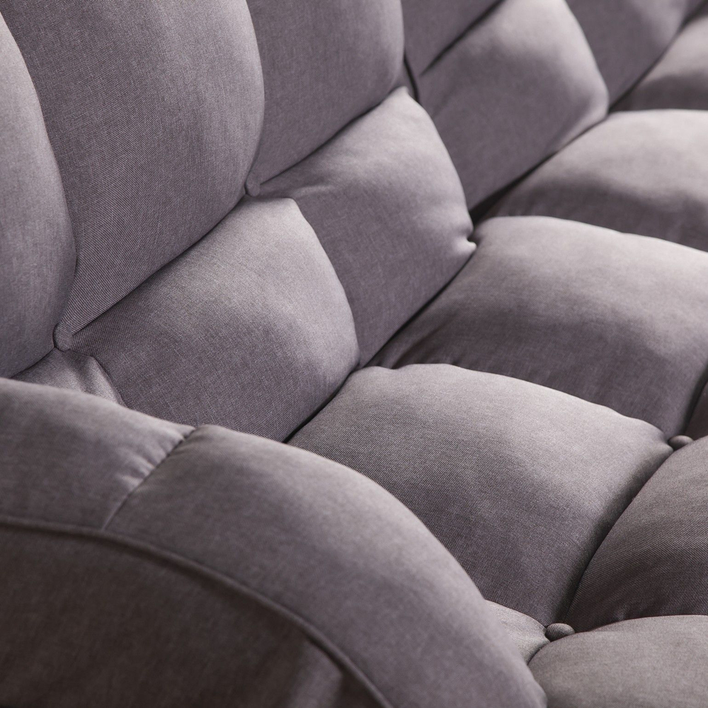 Диван-кровать трехместный Best, рогожка серый