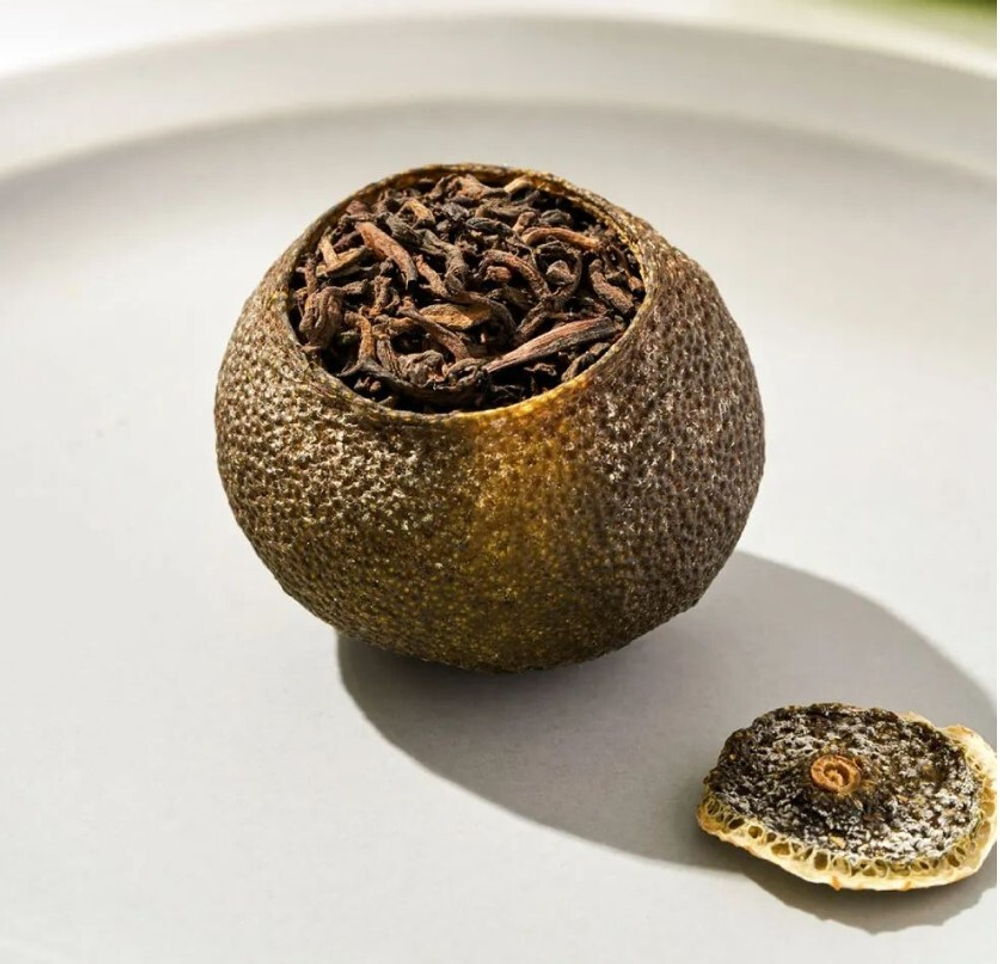 59335 Чай прессованный черный  "Пуэр Шу  Мини-Мандаринка"