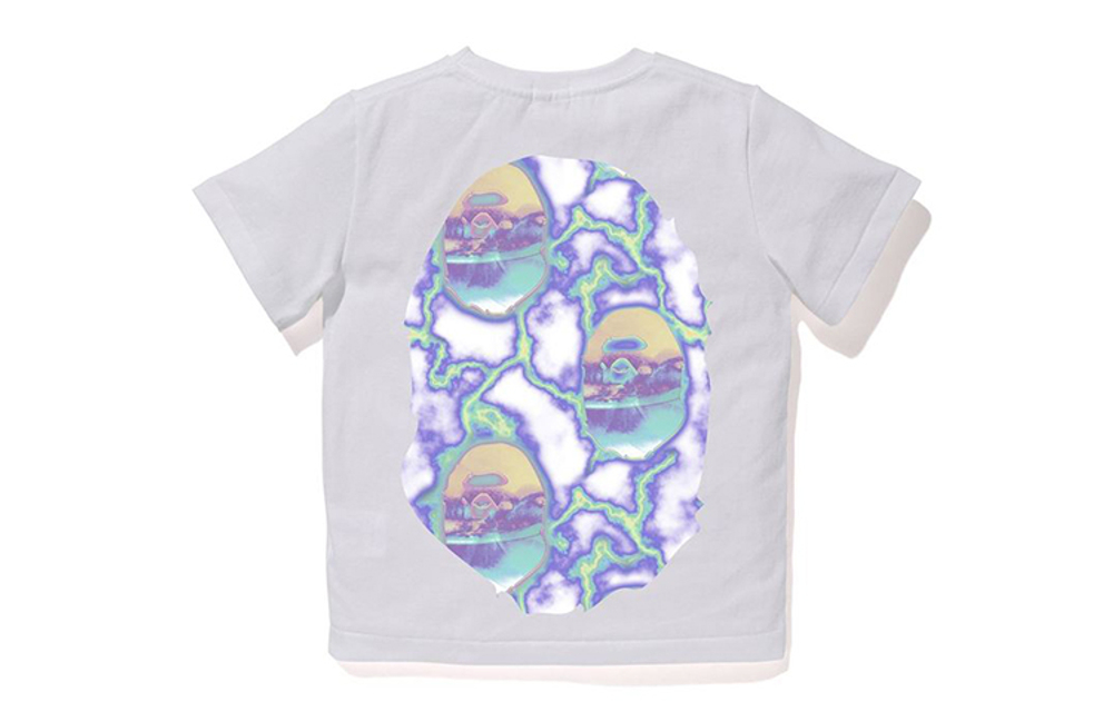 A Bathing Ape Big Ape Head Lightning Tee