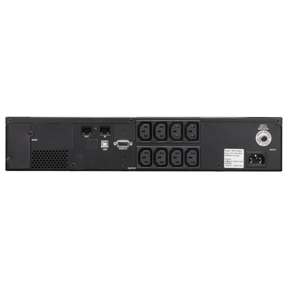 PowerCom Smart King Pro+ SPR-2000 LCD ИБП {Line-Interactive, 2000VA / 1600W, Rack/Tower, 8xC13 + 1xC19, Serial+USB, SmartSlot} (1152577)