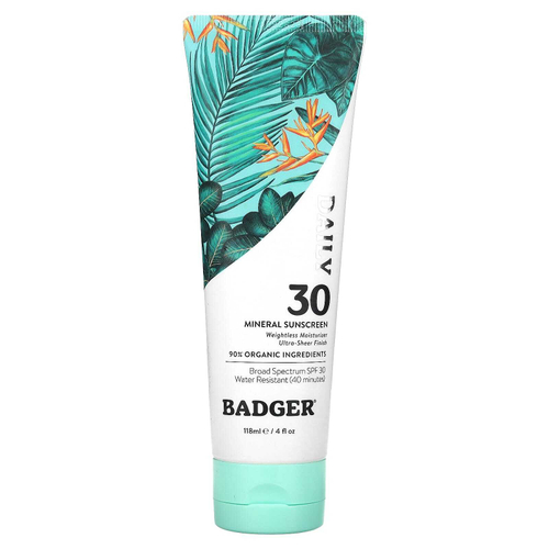Badger, Daily, минеральное солнцезащитное средство, SPF 30, 118 мл (4 жидк. унции)