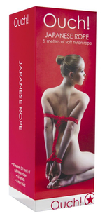 Красная веревка для связывания Japanese Rope - 5 м. (Цвет: красный)