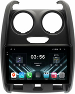 Магнитола для Renault Duster 1 2015-2020, Lada Largus 2021+ (мультируль/джойстик, рамка большая матовая) - FarCar DX9-7088TB монитор 9.5" IPS на Android 13, 4+64Гб, CarPlay