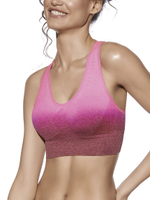 Спортивный бюстгальтер-топ Diana без застежки (Размер: S) (Цвет: ярко-розовый)