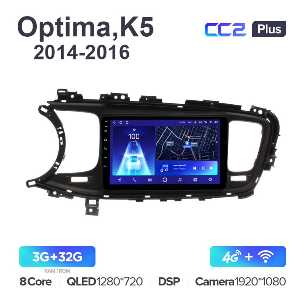 Teyes CC2 Plus 9"для Kia Optima, K5 2014-2016