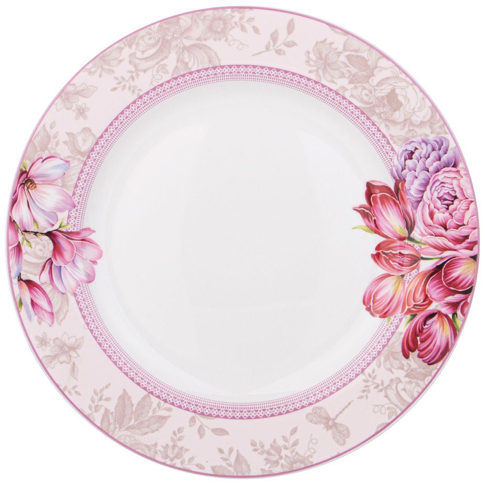 ТАРЕЛКА ОБЕДЕННАЯ LEFARD ТЮЛЬПАНЫ 25,5 СМ МАЛ.УП.=4шт.