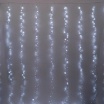 Гирлянда для дома ЗАНАВЕС 3м*3м 900 ламп LED «Мишура», IP-20, 8 режимов. Белый (возможность соединения)