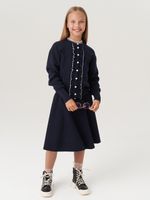 Кардиган школьный для девочки AT585 синий