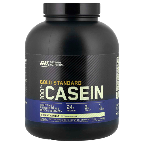 Optimum Nutrition, Gold Standard® 100% Casein, ванильный вкус, 1,75 кг (3,86 фунта)