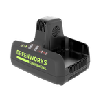 Быстрое зарядное устройство для 2-х аккумуляторов Greenworks Арт. 2939007, 82V, 8А