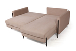 Barcelona диван-кровать с шезлонгом, велюр бежевый