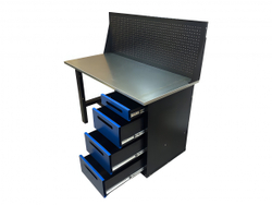 Верстак инструментальный GWT-V1400B1 Great Wolf, 4 ящика, с экраном, 1400x700