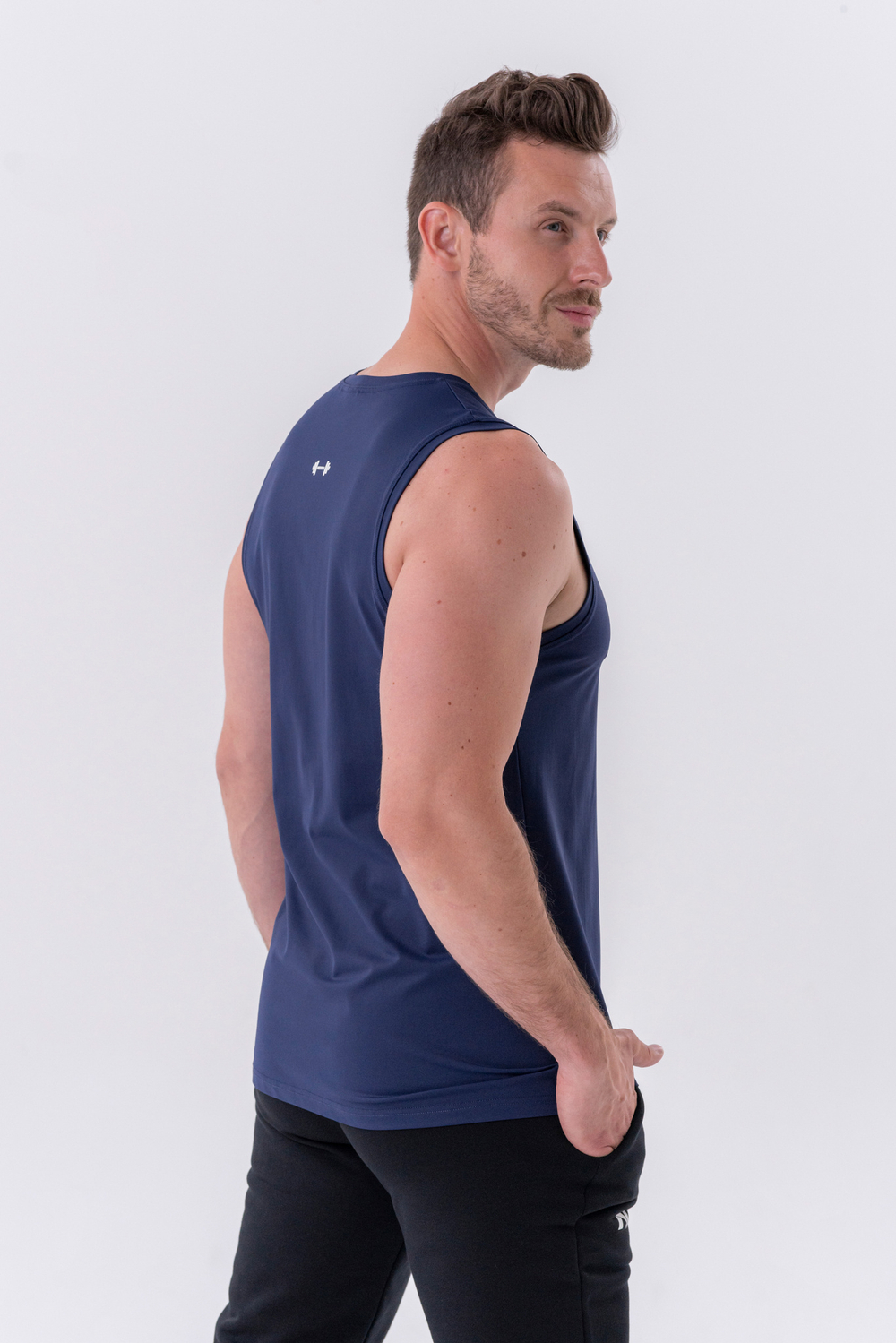 Мужская майка Nebbia Functional Sporty Tank Top “Power” 322 D.blue