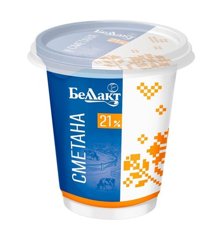 Сметана 21% 380г. Беллакт