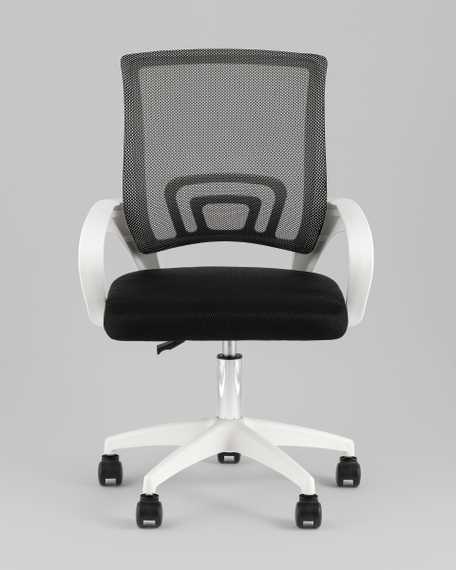 Кресло офисное TopChairs Simple SN черный пластик белый