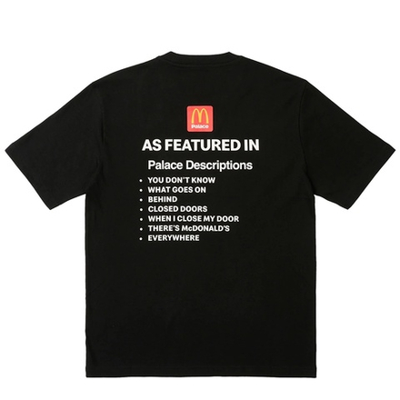 Palace McDonald's Descritption 2 Black T-Shirt