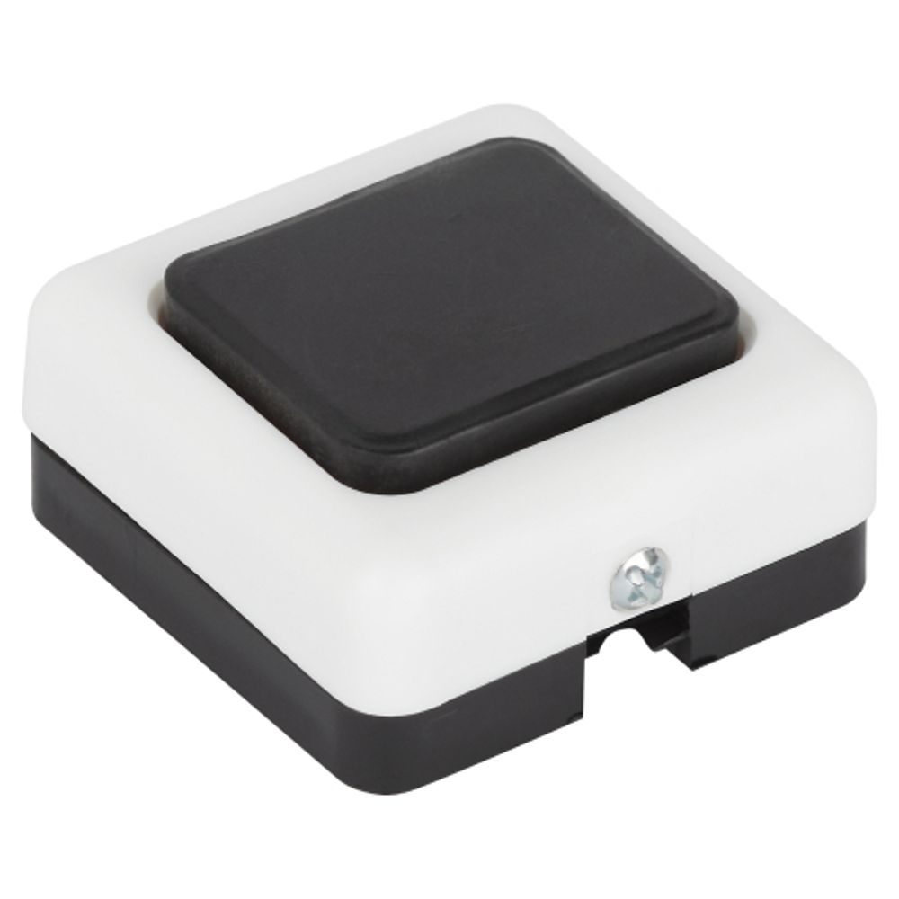 Кнопка дверного звонка ЭРА D2 проводного, черная