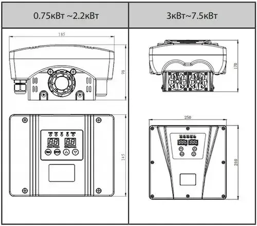 Частотный преобразователь Belamos FIL-10 2.2KW 220V с датчиком давления