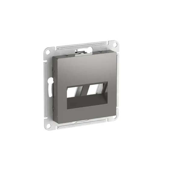 ATLASDESIGN НАКЛАДКА двойная для информационных функций типа Keystone, СТАЛЬ