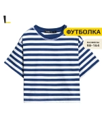 Футболка для девочки в синюю полоску