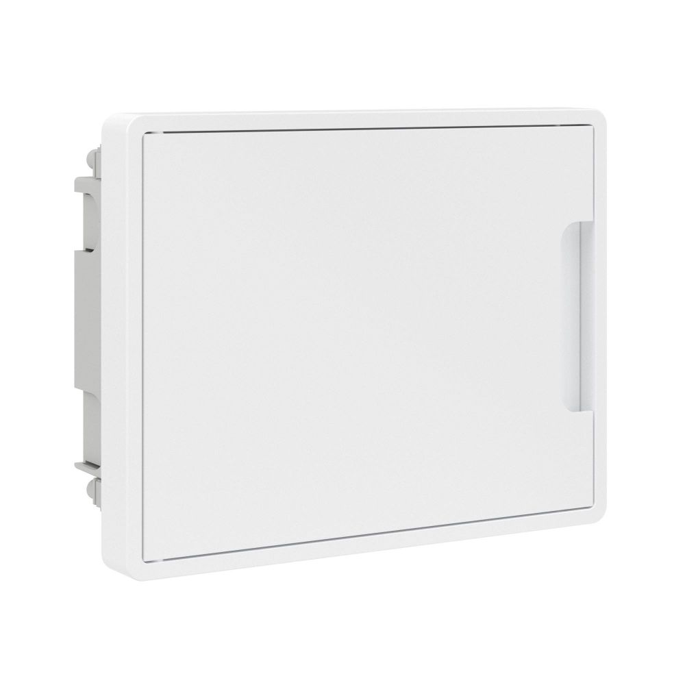 Щиток 8 мод встраиваемый для полых стен FRAME, белый, с белой дверцей, с2 шинами PEN на 6 и 8 отв.