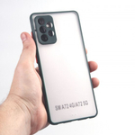 Чехол для Samsung Galaxy A72, прозрачный, матовый, 0,5 мм, 012507 Красный