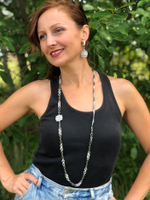 Серьги-монеты на английском замке, оттенок матовое серебро.