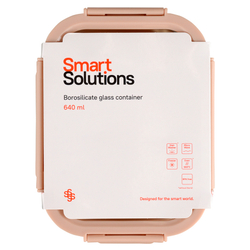 Контейнер для запекания, хранения и переноски продуктов в чехле smart solutions, 640 мл, бежевый