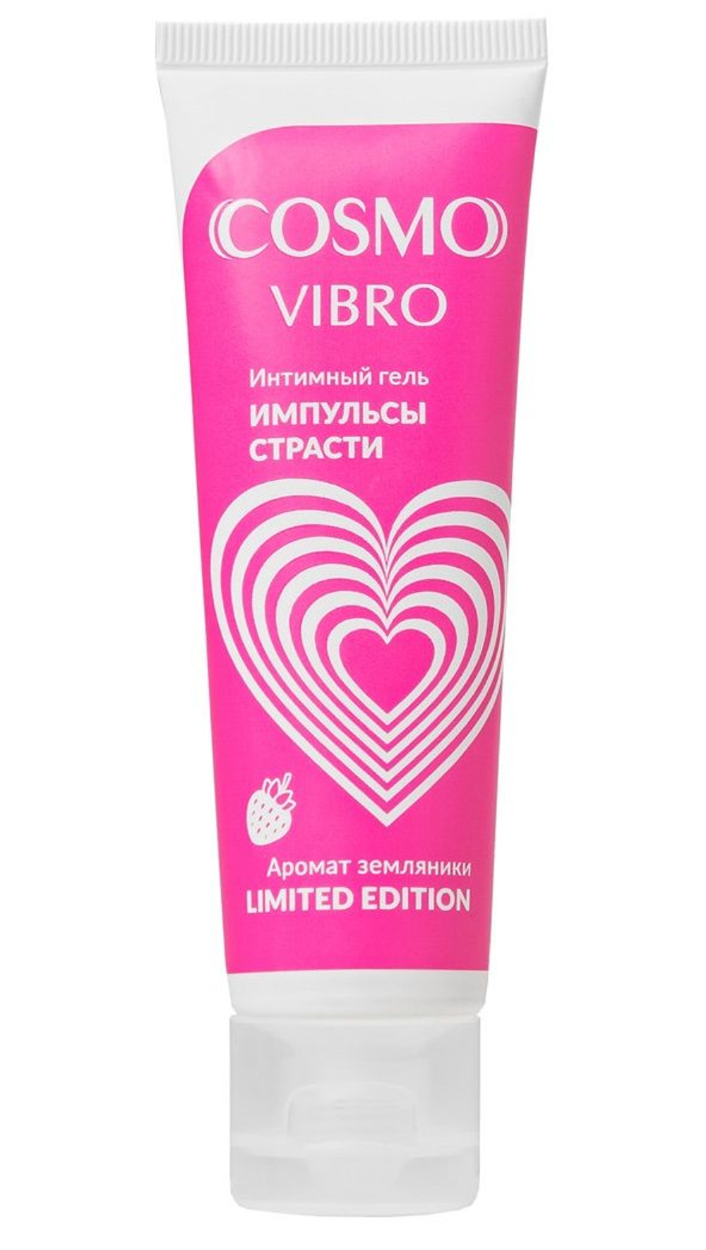 Возбуждающий гель на водно-силиконовой основе Cosmo Vibro с ароматом земляники - 50 гр.