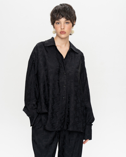 Блуза из вискозы с цветочным узором