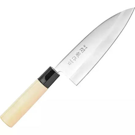 Нож кухонный «Киото» односторонняя заточк сталь нерж.,дерево ,L=285/150,B=47мм