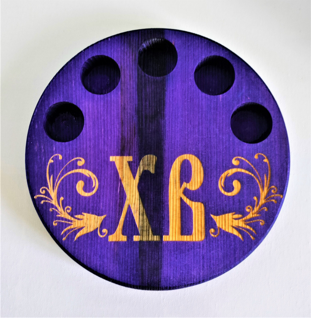 Подставка для яиц и кулича из дерева кедра (менажница)