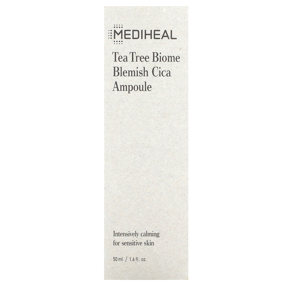 MEDIHEAL, Tea Tree Biome Blemish Cica, ампула для чувствительной кожи, 50 мл (1,6 жидк. Унции)