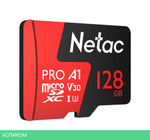 Карта памяти Netac MicroSD P500 Extreme Pro 128GB (NT02P500PRO-128G-S)