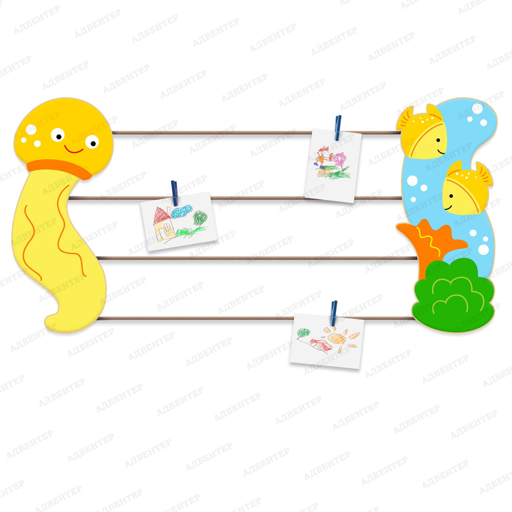 Демонстрационная система На рифе с декоративными элементами 2261