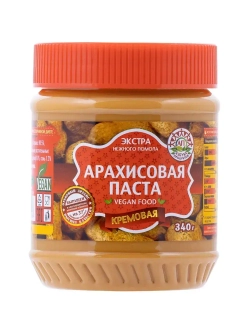 Арахисовая паста Кремовая Азбука Продуктов 340 г