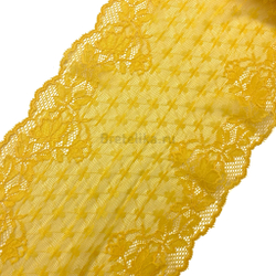 Кружево эластичное насыщено-желтое 19 см