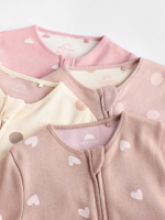 Комбинезон / Cлип для малышей Next K79-494, 4 шт., Молочный, Розовый, Бежевый