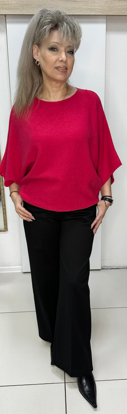 Итальянский джемпер в ягодном цвете