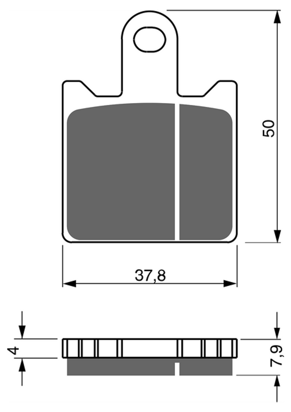 Колодки тормозные Goldfren 249 GP5