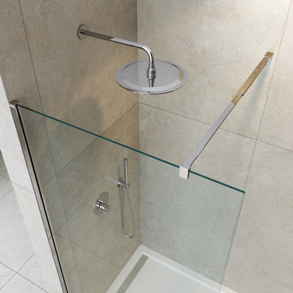 Душевая перегородка Cezares LIBERTA-L-1-130-C-Cr