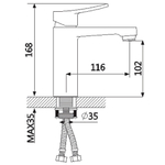 Смеситель для раковины Oute T10 T10301