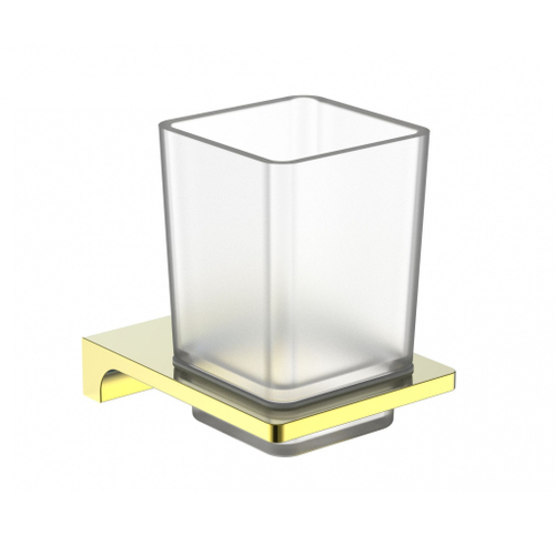 Стакан для зубных щеток с держателем WONZON & WOGHAND ECLIPSE, Глянцевое золото (WW-9121-LG)