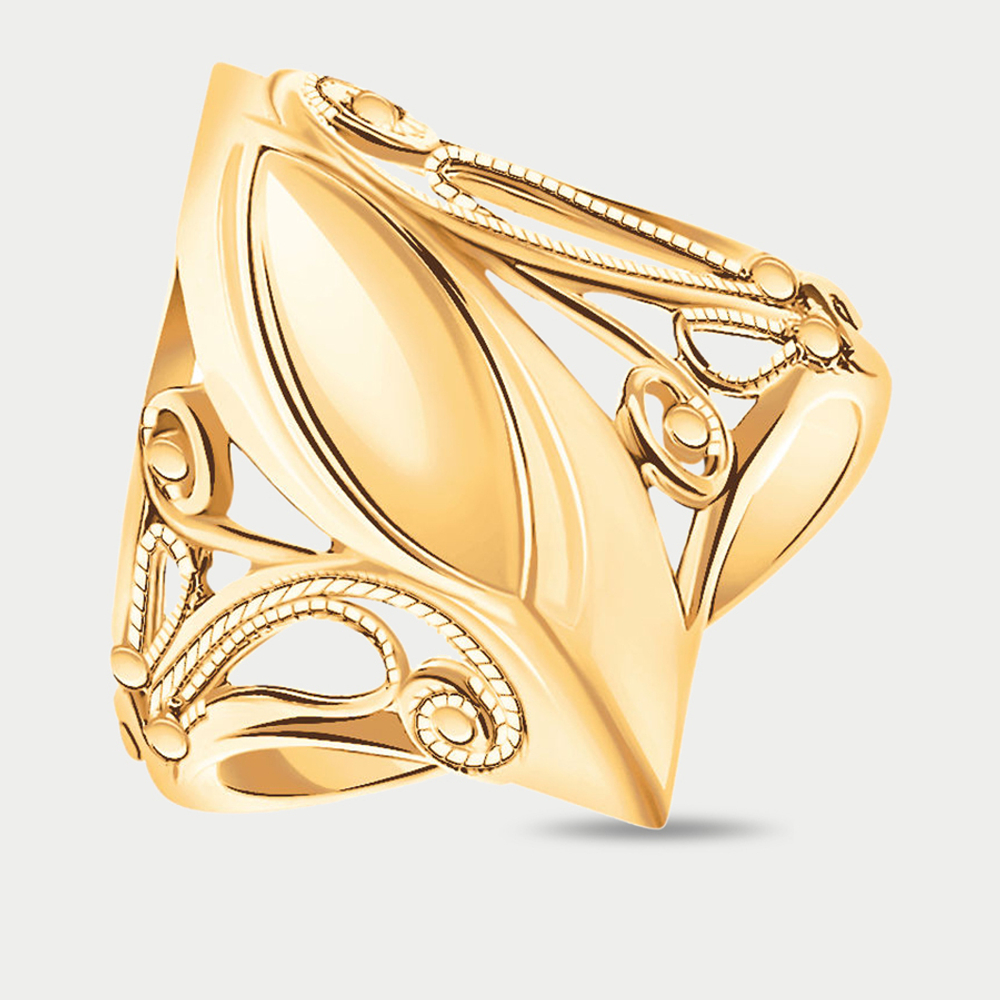 Кольцо для женщин из розового золота 585 пробы без вставок (арт. 4054)