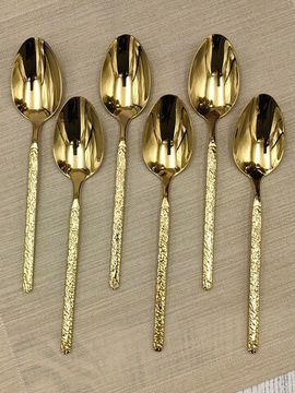 Набор столовых ложек 6 шт. из нержавеющей стали "Рельеф"