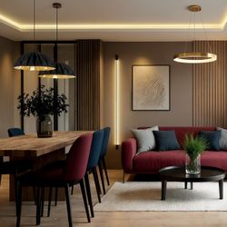 Подвесной светильник Denkirs ORIGAMI DK6655-BK+SG