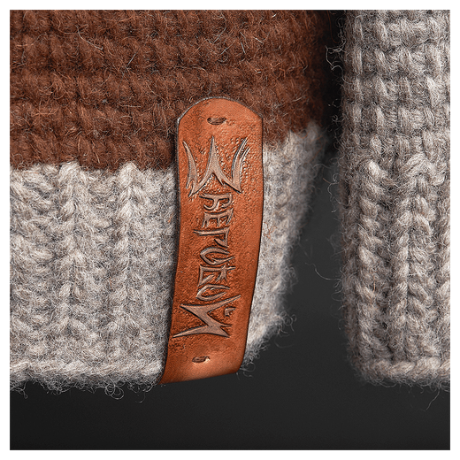 Шерстяной свитер «Сибирский душегрей» волк