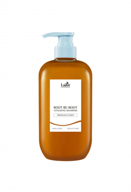 La'dor ROOT RE-BOOT VITALIZING SHAMPOO (PROPOLIS & CITRON) Шампунь для восстановления корней волос с прополисом и цитроном 800мл