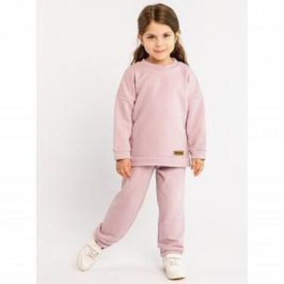 Костюм для девочек футер 3х нитка петля 8438300102 р.80 (Юлла)